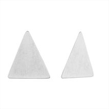 Aretes Triangulo Plateado T