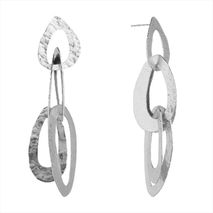Aretes Naufragio Grandes Plateados
