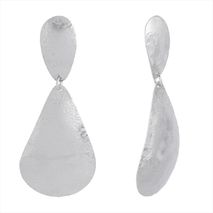 Aretes Medalla Doble Plateados