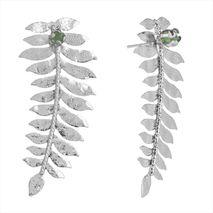 Aretes Flor De Caña Plateados T
