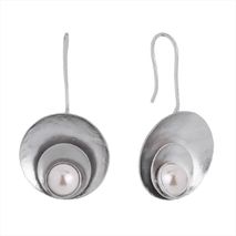 Aretes Concha Corta Plateados J