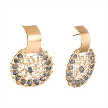 Aretes Cenote Nublado Dorado