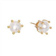 Aretes Boom Perlados Blancos T