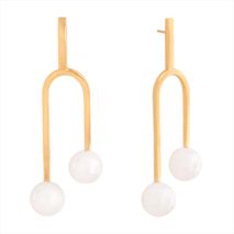 Aretes Arco Con Perla T