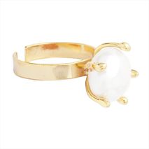 Anillo Boom Perlado Blanco