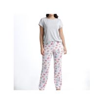 Pijama Con Silueta Tipo Pantalón Largo Y Estampado De Donas