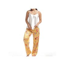 Pijama Tipo Pantalón Flor Mostaza