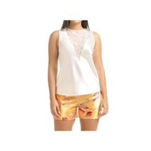 Pijama Tipo Short Flor Mostaza