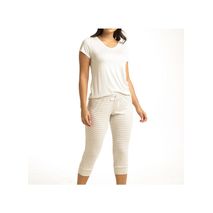 Pijama Tipo Capri Con Estampado De Rayas