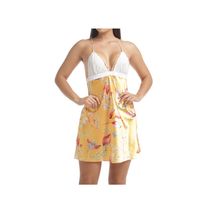 Babydoll Flor Mostaza