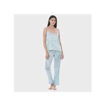 Pijama Top Y Pantalón Floral Crema