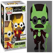 Funko Pop The Simpsons Treehouse Of Horror Devil Flanders Exclusivo Glows In The Dark