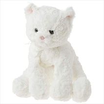 Cozys Colección Gato Animal De Peluche De La Felpa Blanco.