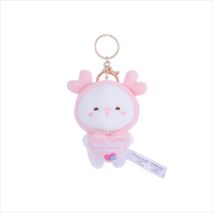 Llavero De Peluche Gatito Corazon San Valentin