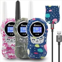 Walkie Talkies Recargables Para Niños Paquete De 3