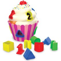 Juego Clasificador De Formas Con Diseño De Cupcakes
