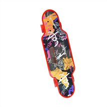Patineta Tabla Skate Long Board Llantas Goma Roja