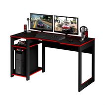 Escritorio Gamer Cuenta Con Dos Compartimientos Negro