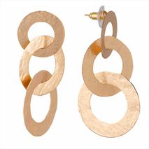 Aretes Enlace De Amor Triple