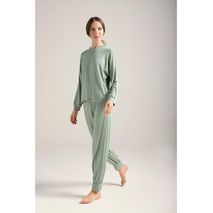 Pijama Pantalon Largo Dama Options Intimate1503022camibuso Y Jogger Largoverde100%Algodon