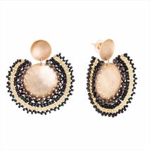 Aretes Irreverencia Tejidos Negro