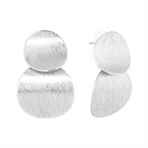 Aretes Doble Concha Plata