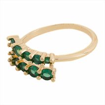 Anillo Doble Esmeralda