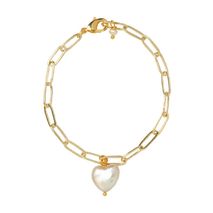 Pulsera Corazon De Perla