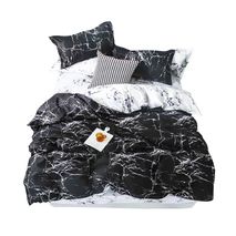 Duvet Con Diseño Estampado De Marmol Tamaño Doble