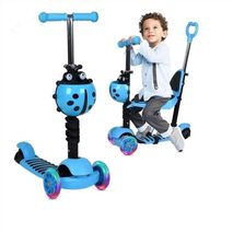 Patineta Scooter Monopatin Para Niños 5 En 1 Con Luces